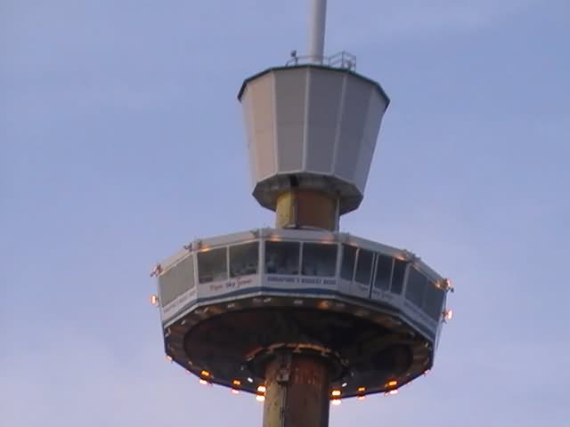 Closeup View of Tiger Sky Tower