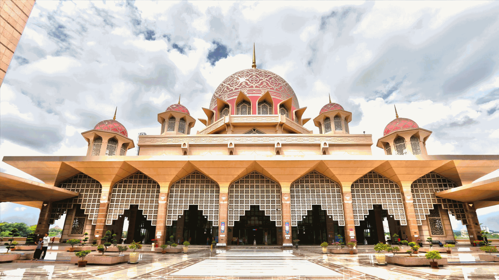 Front View Of Putra Mosque, Malaysia