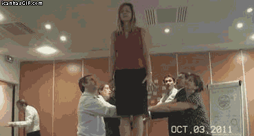 Funny Girl Office Fall Gif For Whatsapp