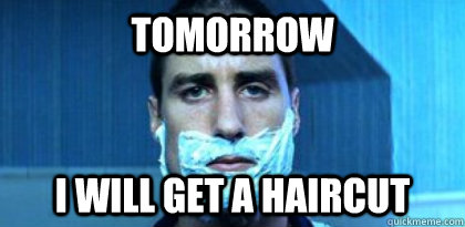 Funny Meme Tomorrow I Will Get A Haircut Photo