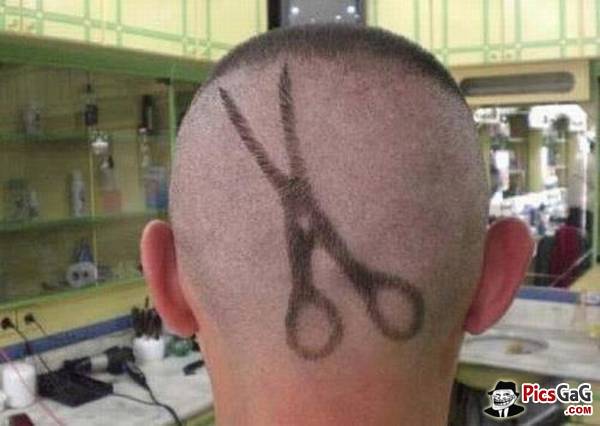 Funny Scissors Haircuts For Men