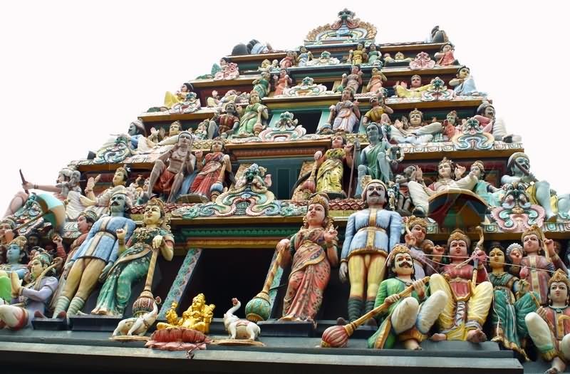 Gopuram Sculptures Of Sri Mariamman Temple, Singapore