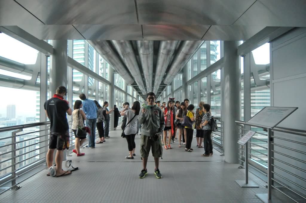 Inside View Of Skybridge Of Petronas Towers