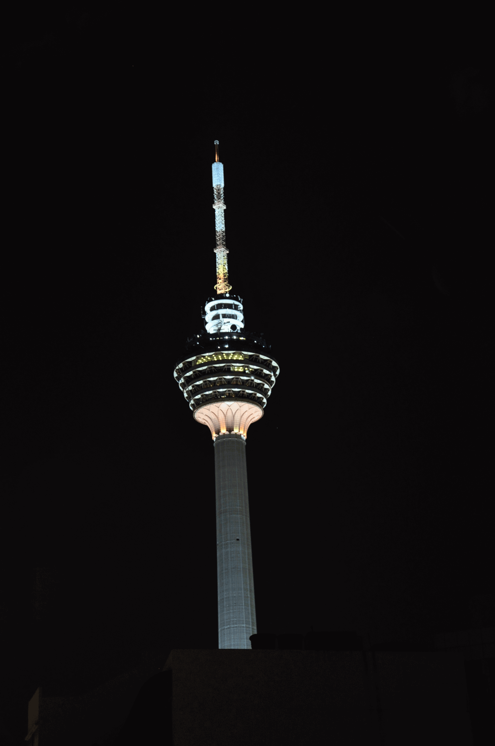 Kuala Lumpur Tower At Night Picture