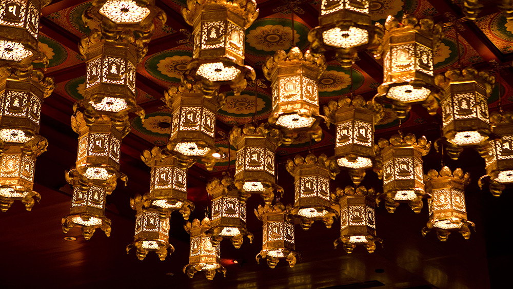Lanterns Inside Buddha Tooth Relic Temple, Singapore