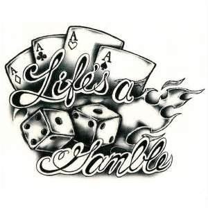 Lifes A Gamble Tattoo Design