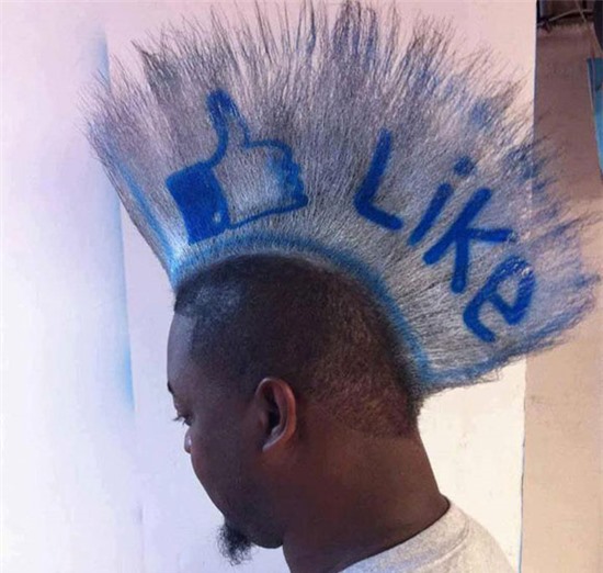 Man With Mohawk Hairstyle Funny Picture For Facebook