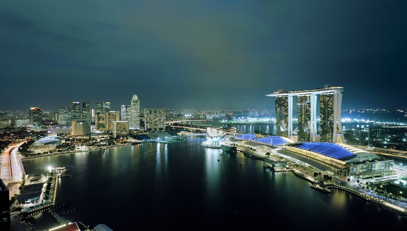Marina Bay Sands Aerial View