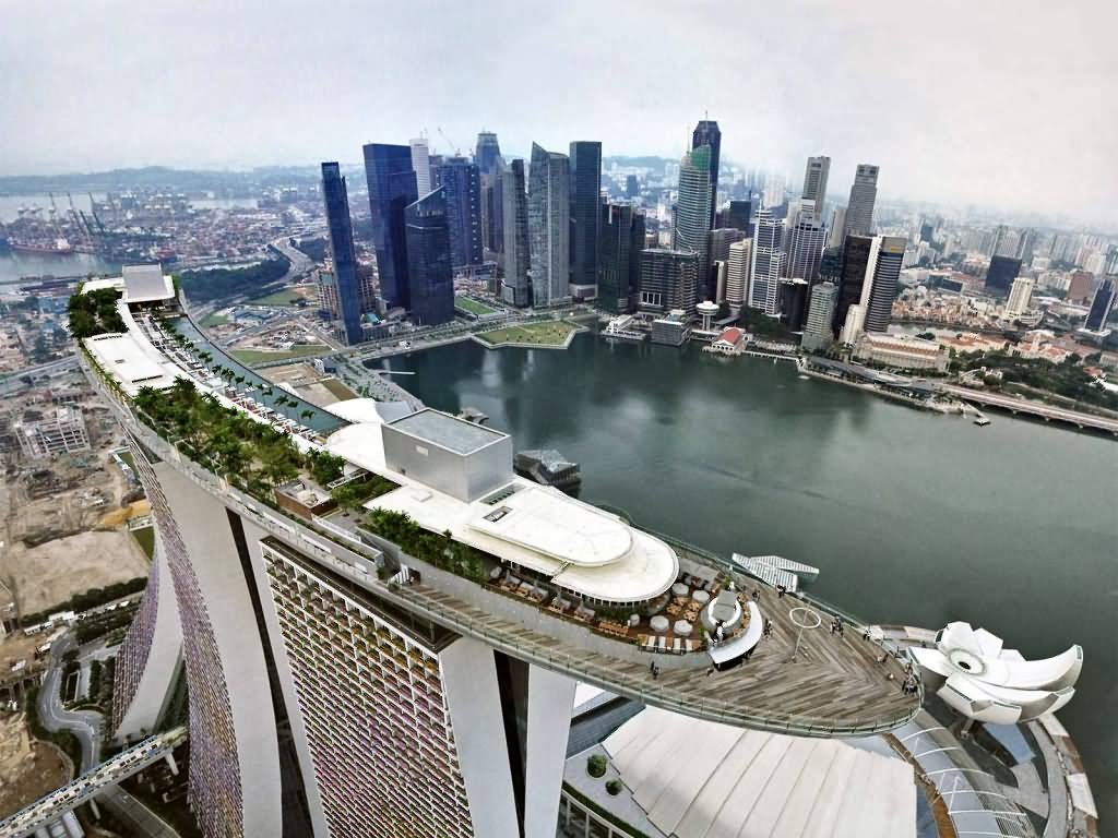 Marina Bay Sands Air View Picture