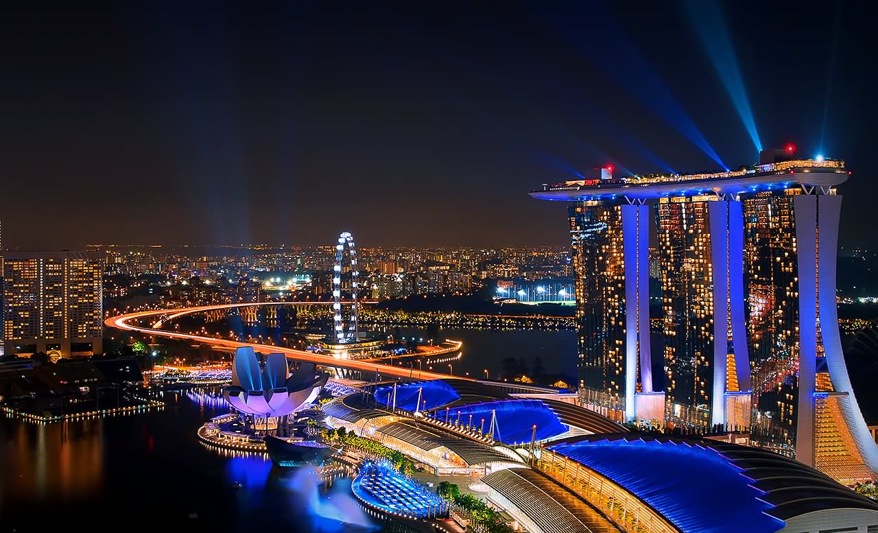 Marina Bay Sands At Night Picture