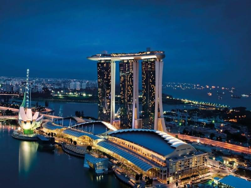 Marina Bay Sands Evening Picture