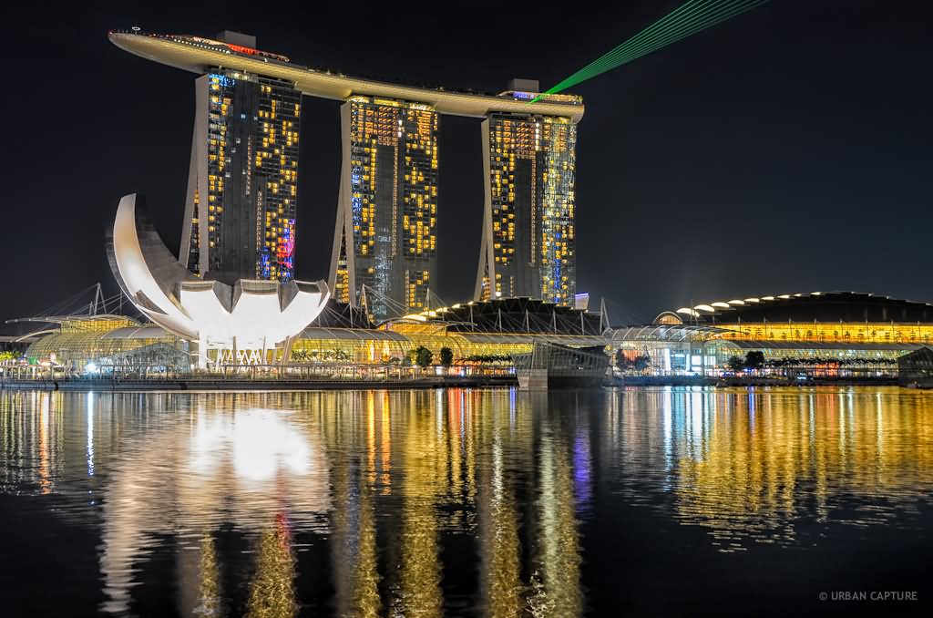 Marina Bay Sands, Singapore Night View