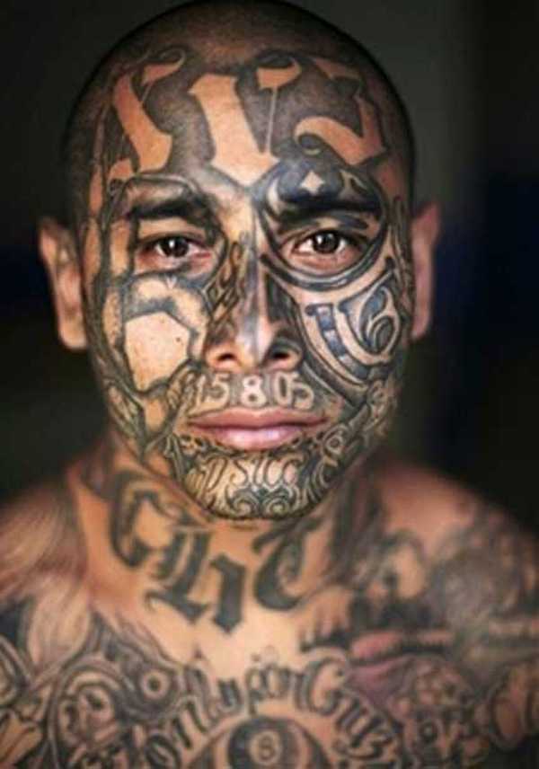 Mexican Tattoo On Guy Face