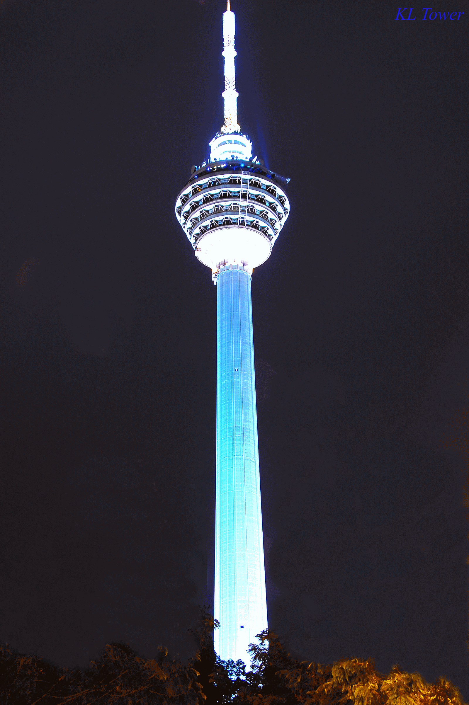 Night View Of Kuala Lumpur Tower, Malaysia