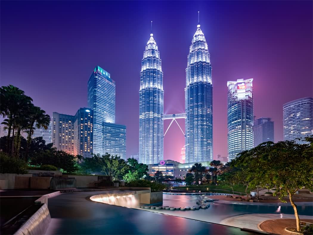 Petronas Towers, Kuala Lumpur Night View