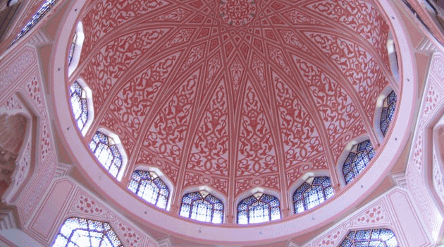 Pink Dome Inside Putra Mosque