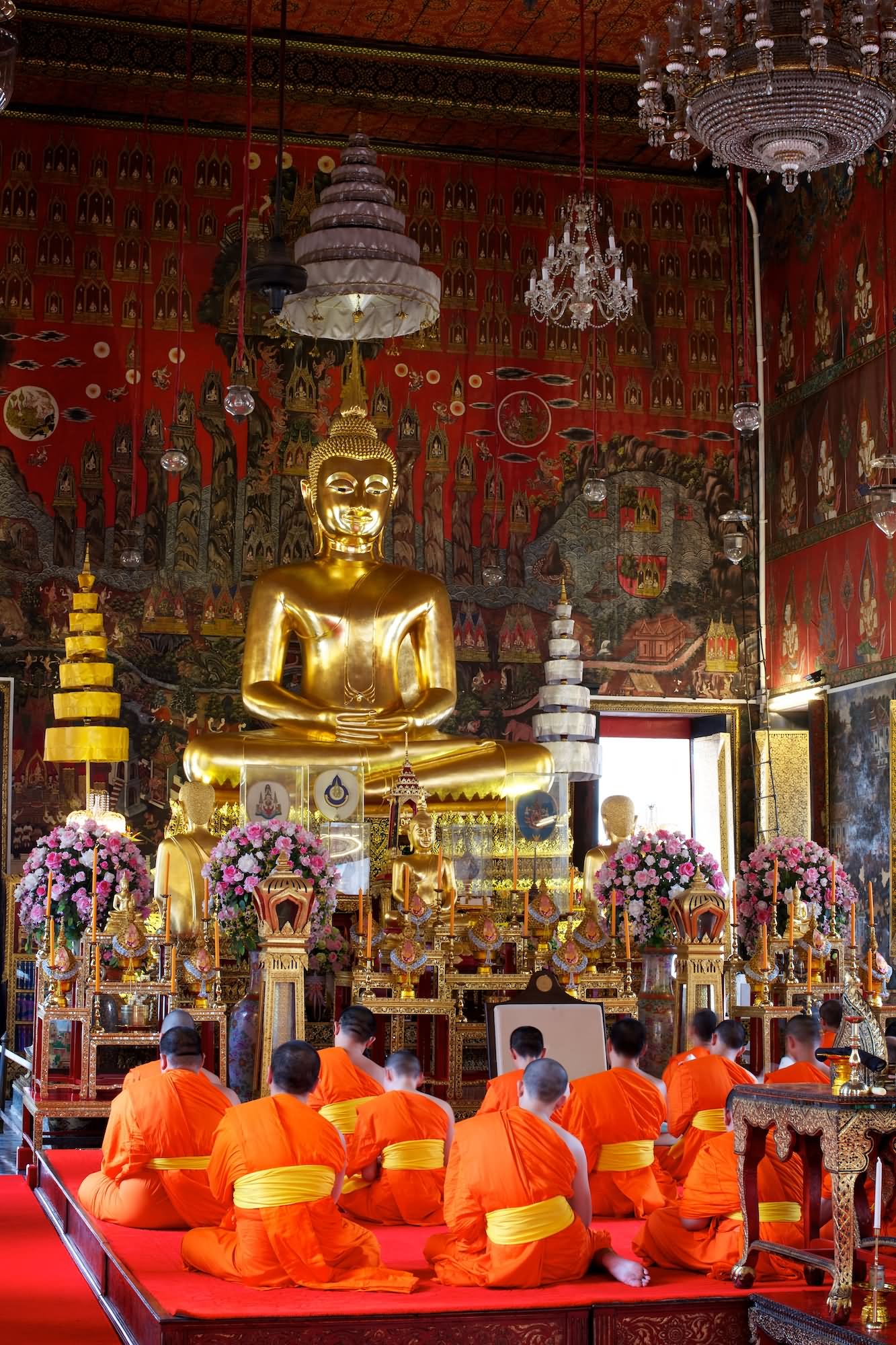Prayer Hall Inside Wat Saket Temple