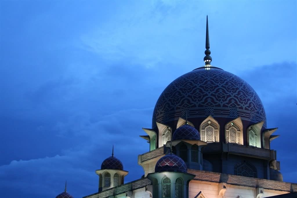 Putra Mosque In Malaysia Night Picture
