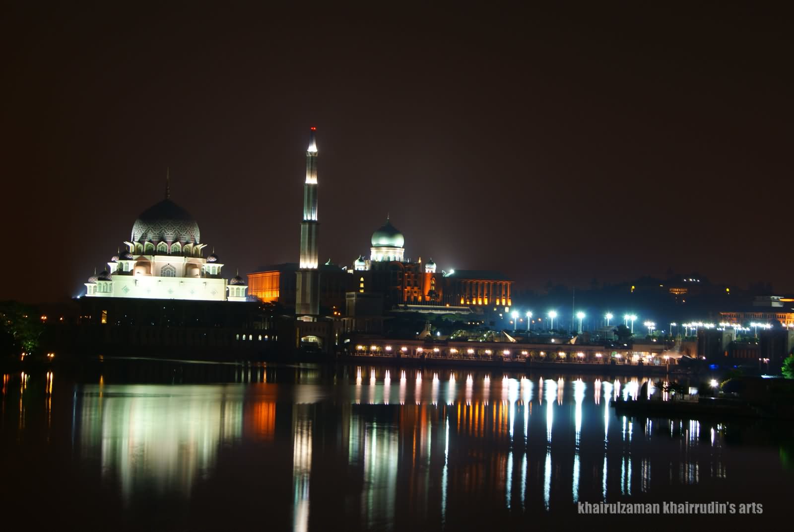 Putra Mosque, Putrajaya At Night