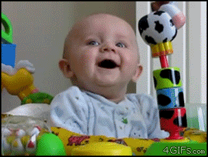 Shocking Baby Laughing Funny Gif Image