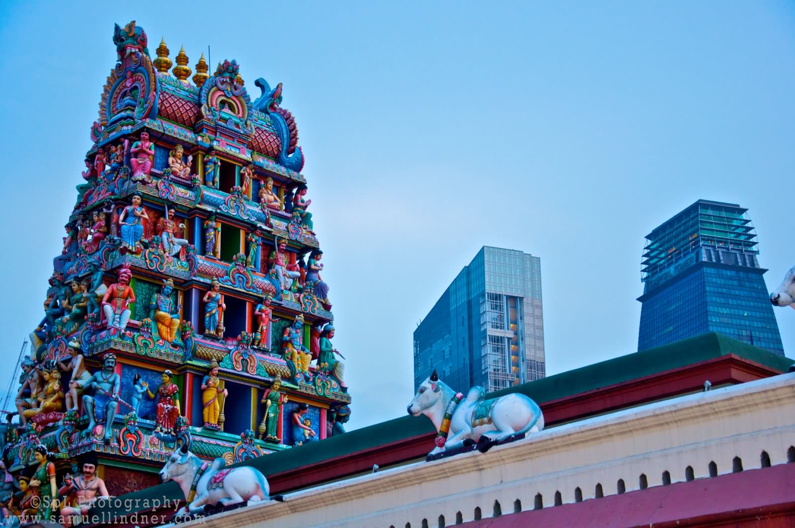 Side View Of Sri Mariamman Temple, Singapore