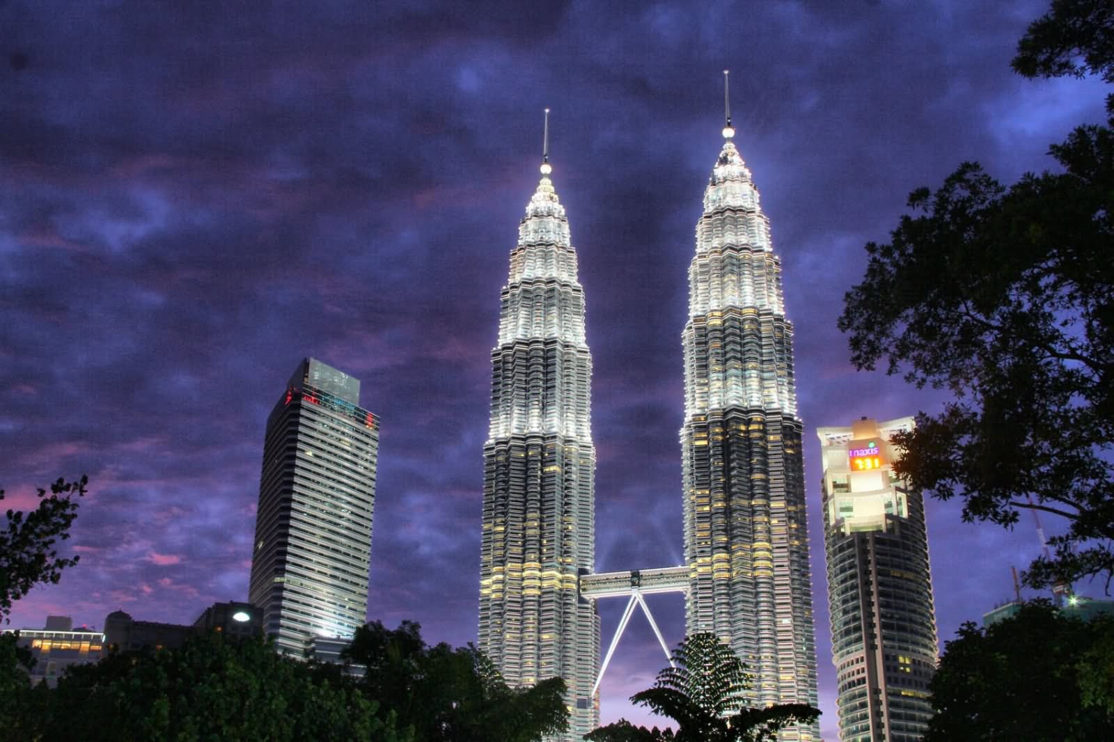 The Petronas Towers At Night