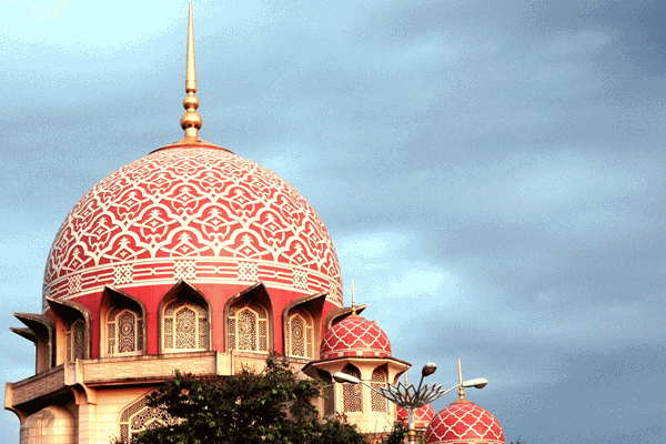 Top Of Putra Mosque In Malaysia