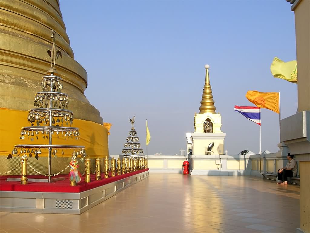 Top Roof Of Wat Saket Temple, Bangkok