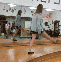Walking Girl Falling Funny Gif Picture For Facebook