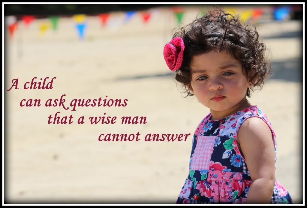A Child Can Ask Questions That a Wise Man Cannot Answer.