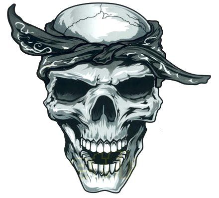 Amazing Gangster Skull Tattoo Design