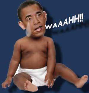 Baby Obama Crying Face Funny Photoshopped Picture For Facebook