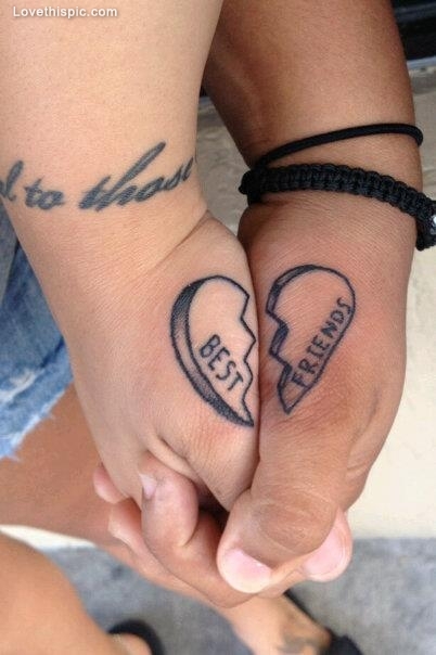 Best Friends Friendship Tattoos On Hands