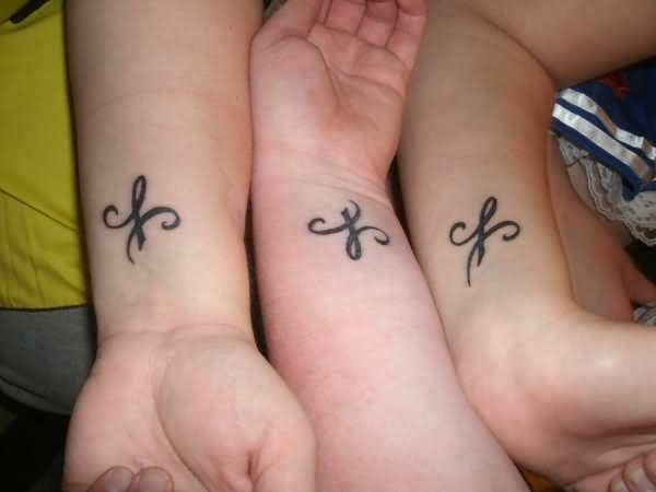 Friendship Symbol Tattoos On Wrists For Girls