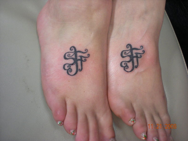 Friendship Tattoos On Girls Feet
