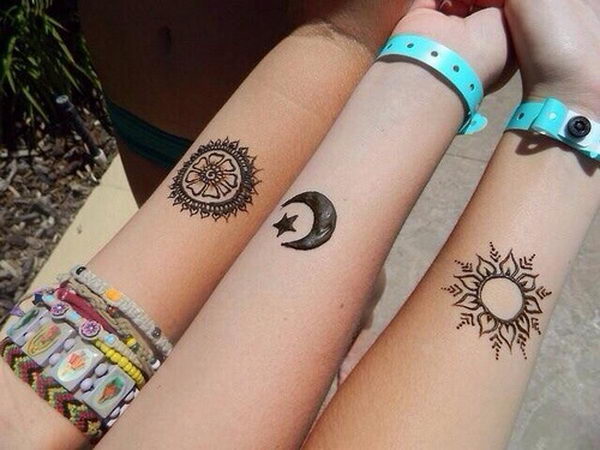 Friendship Tattoos On Girls Forearm