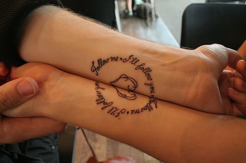 Friendship Tattoos On Girls Wrist