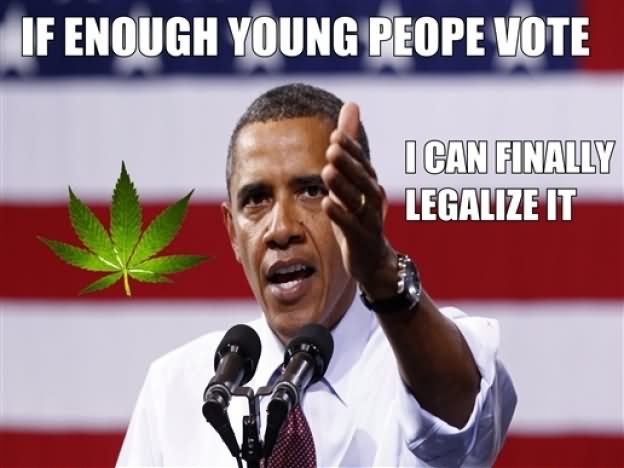 Funny Obama Meme If Enough Young People Vote Image