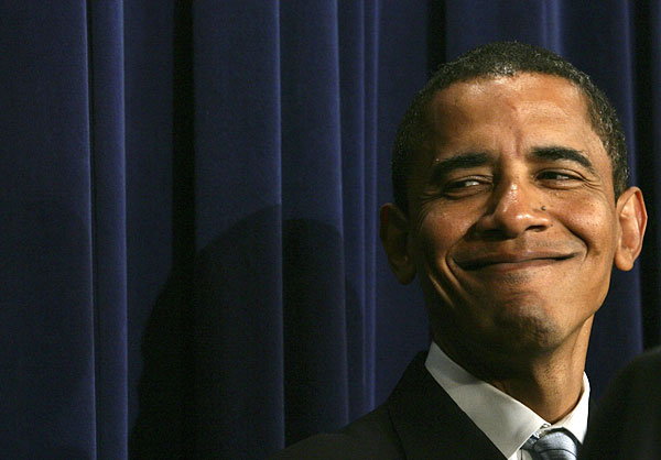 Funny Obama Smiley Face Image