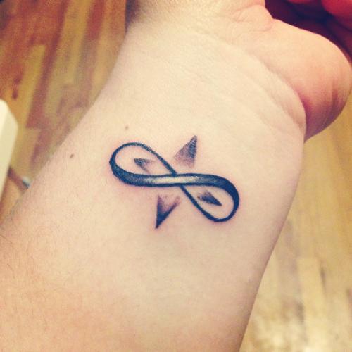 Infinity Friendship Tattoo On Girl Left Wrist