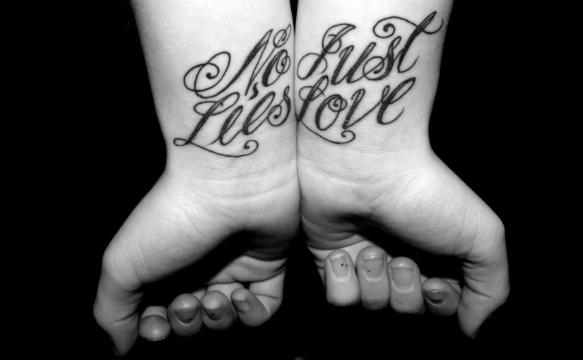 No Lies Just Love Friendship Tattoo