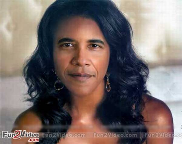 Obama Girl Face Funny Photoshopped Image For Whatsapp
