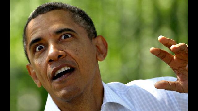 Obama Surprised Face Funny Picture