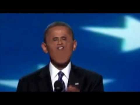 Small Face Obama Funny Picture