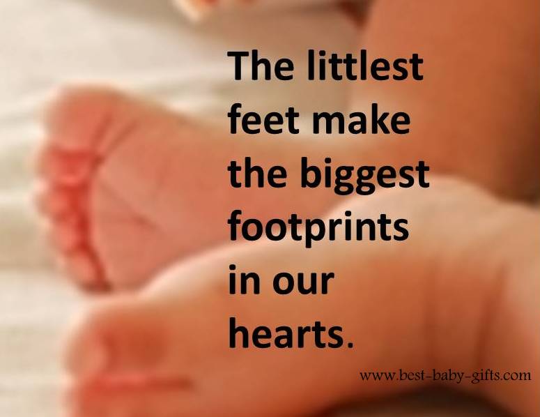 The littlest feet make biggest footprints in our hearts.