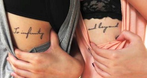 To Infinity And Beyond Infinity Friendship Tattoo On Side Rib
