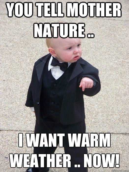 You Tell Mother Nature Funny Meme Picture