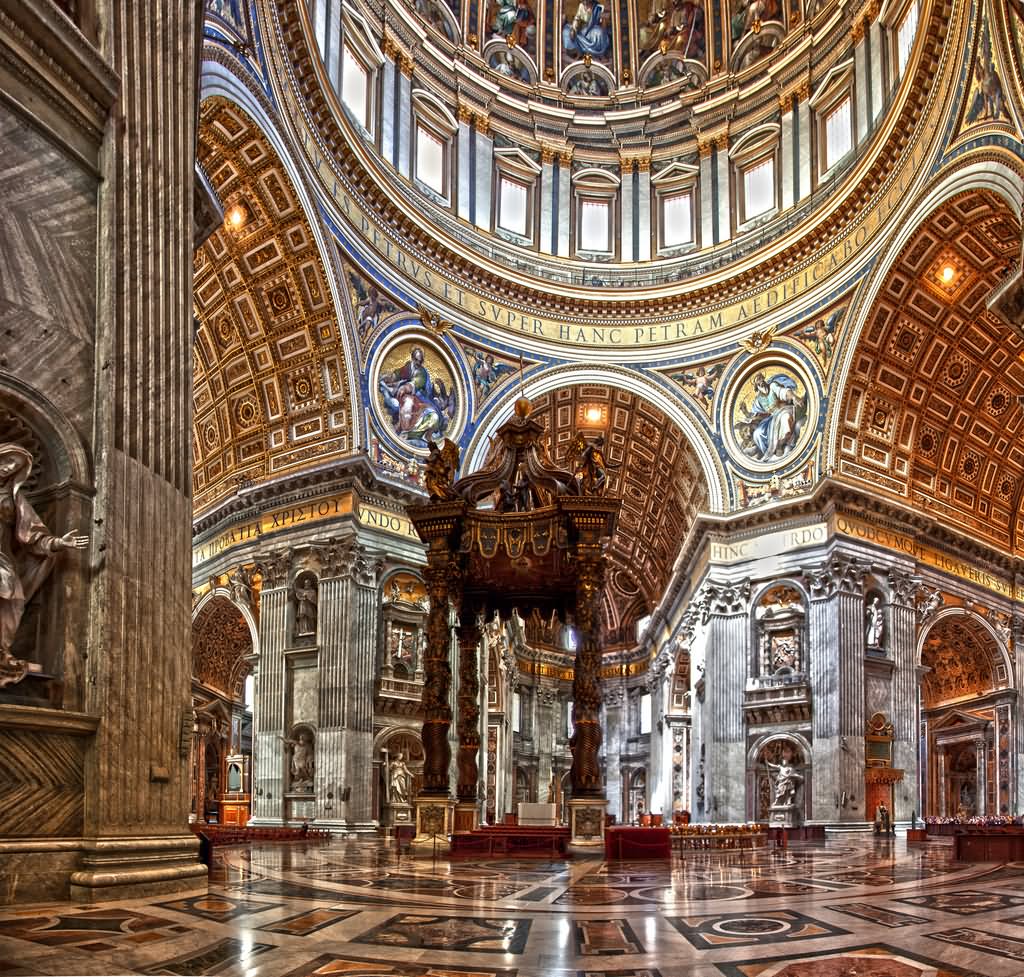 Amazing Interior Picture Of St. Peter’s Basilica