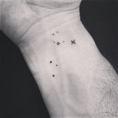 Amazing Leo Constellation Tattoo On Wrist