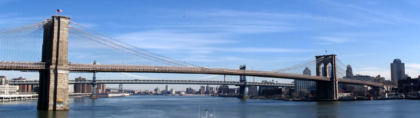 Amazing Panorama View Of Brooklyn Bridge